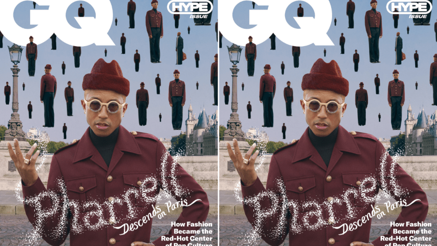 Pharrell Williams GQ cover, Pharrell Williams Louis Vuitton, Pharrell Williams Virgil Abloh, 