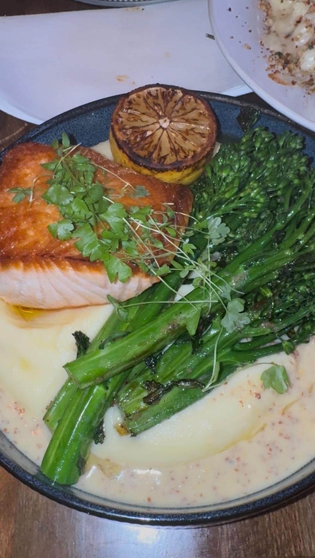 Dinner entree at Rooted Rotisserie in Baltimore, MD.